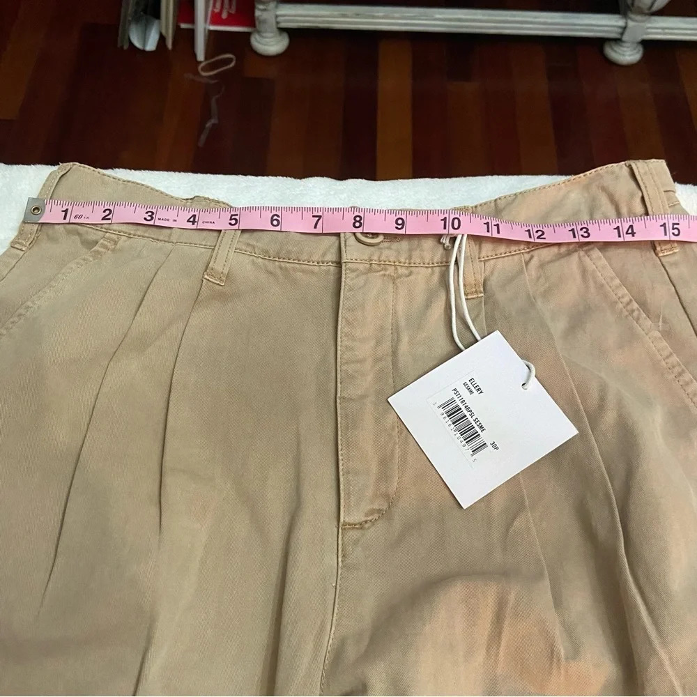 New! Pistola Ellery High Rise Wide Leg Trouser in Sesame 28133 - Picture 12 of 13